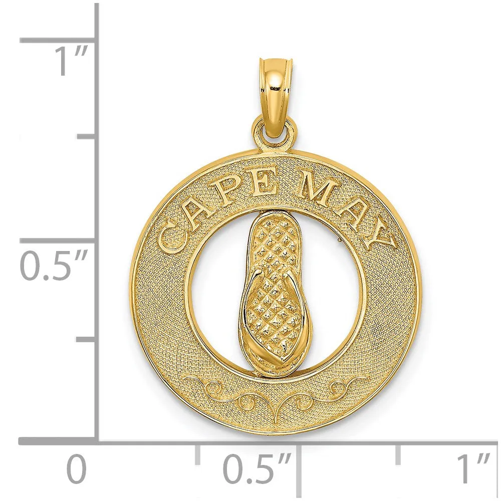 14K CAPE MAY w/ Flip-Flop Charm