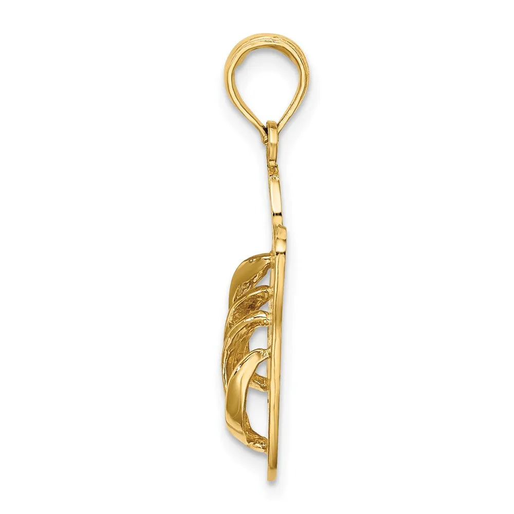 14K TURKS AND CAICOS Double Flip-Flop Charm
