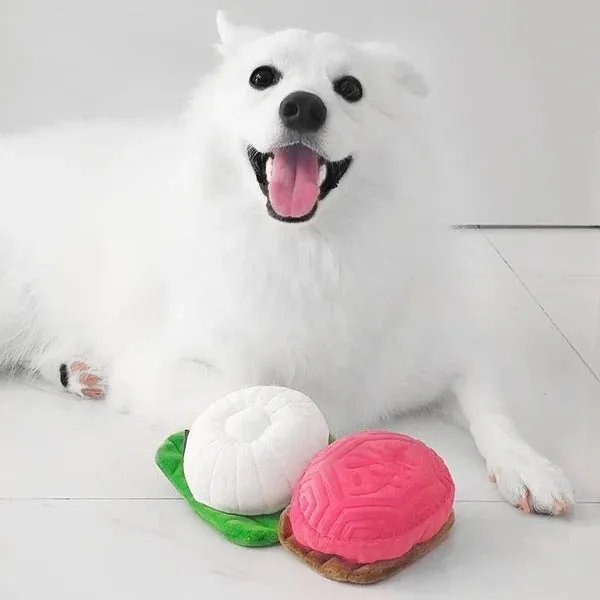 [2 Pack] Nom Waggle Tutu Kueh Squeakie Chew Toy