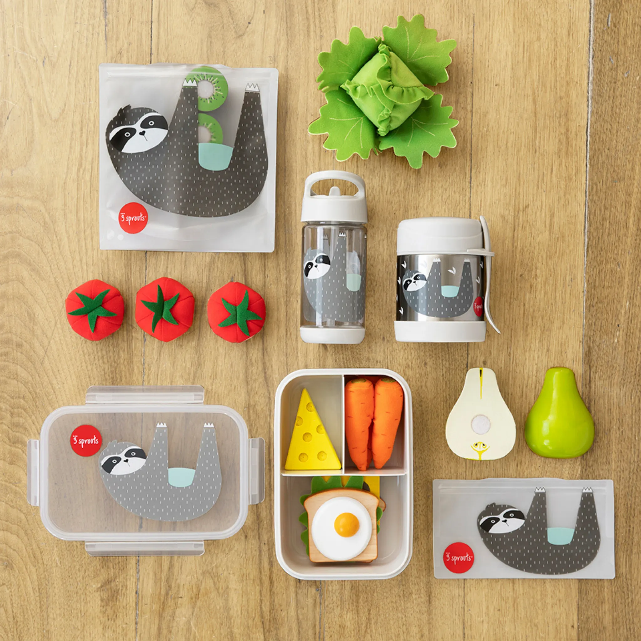 3 Sprouts Water Bottle - Sloth