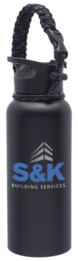 34 oz. Vulcan Stainless Steel Water Bottles with Strap