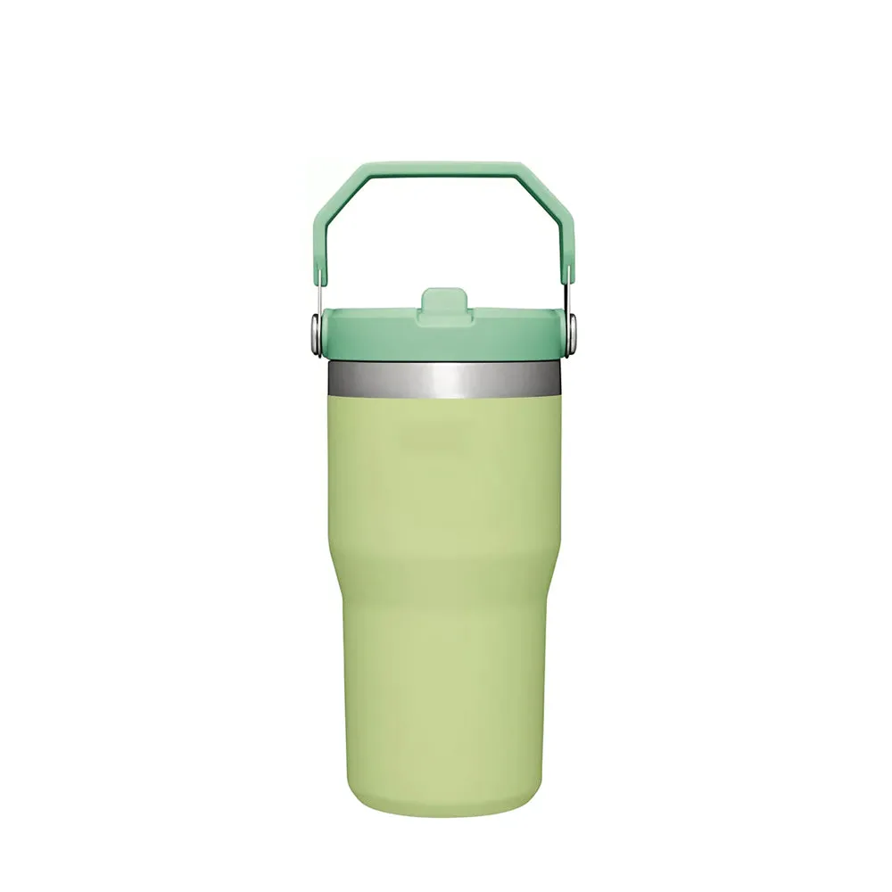 95726PT TERMO ICEFLOW FLIP STRAW 20oz CITRON MARCA STANLEY