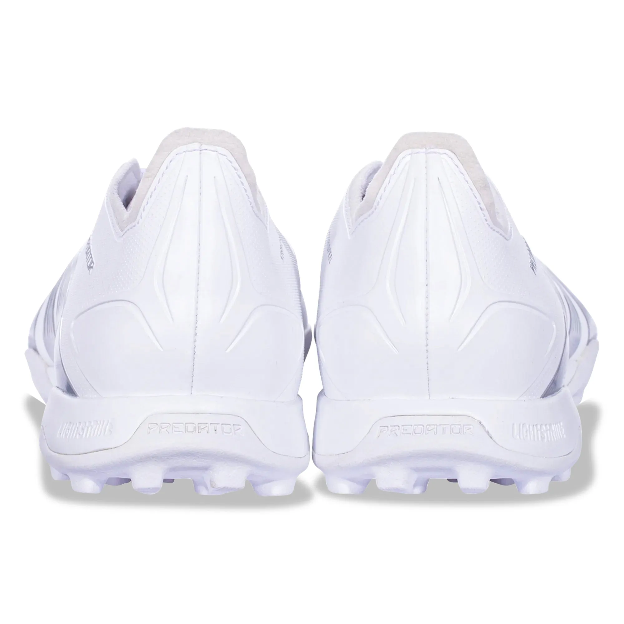 adidas Predator League Turf Soccer Shoes (White/Silver Metallic)
