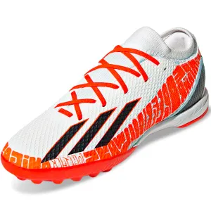 adidas X Speedportal Messi.3 Turf Soccer Shoes (White/Solar Red)