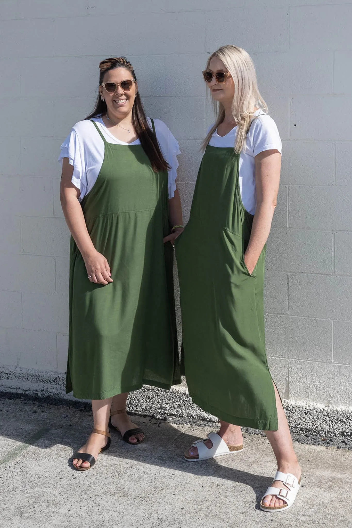 Apron Dress - Olive