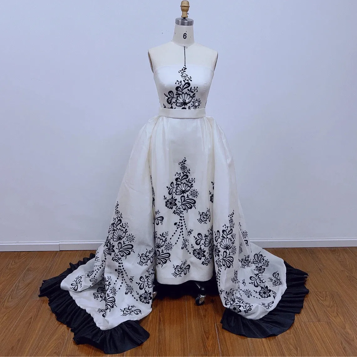 Audrey Hepburn Sabrina Dress Silk Organdy with Embroidered