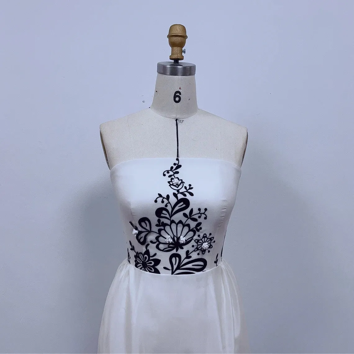 Audrey Hepburn Sabrina Dress Silk Organdy with Embroidered