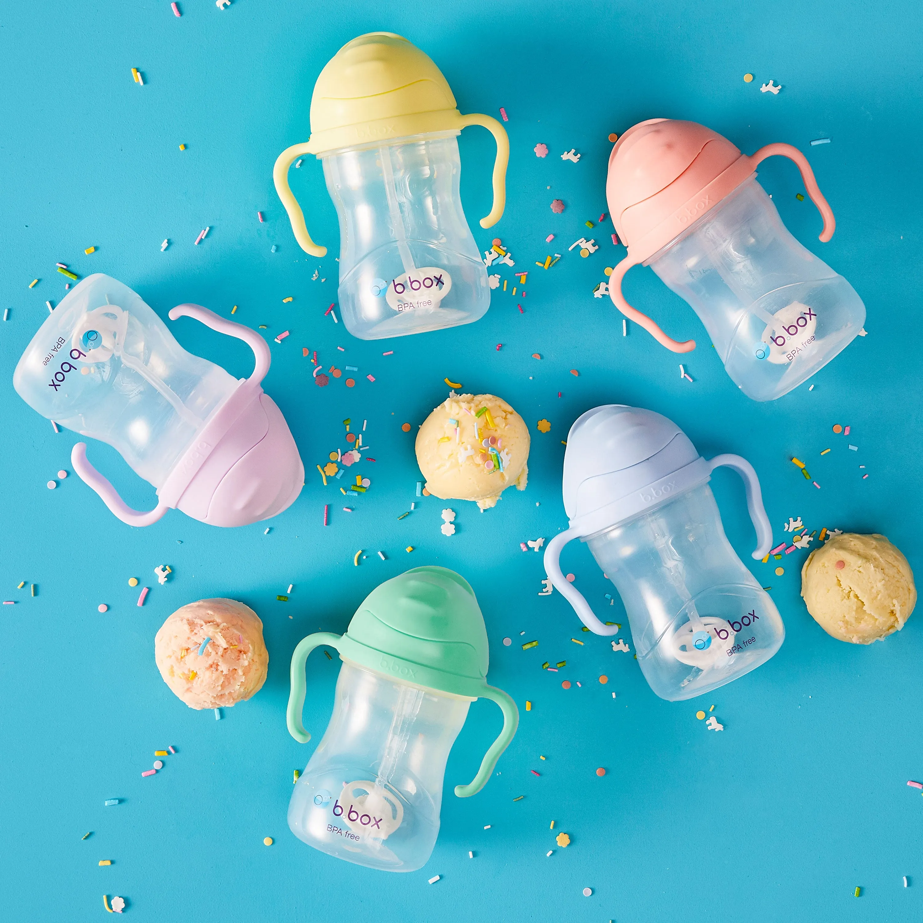 bbox Gelato Weighted Straw Sippy Cup 240ml - Assorted