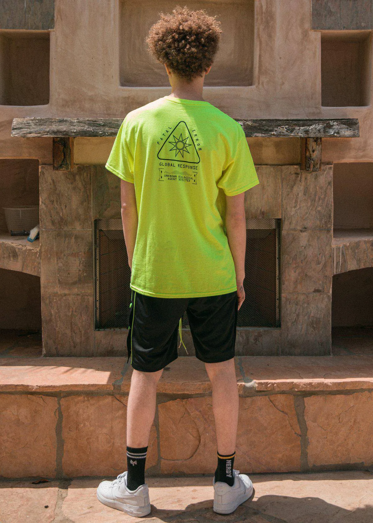 Blank State Men's Fatal Error Tee in Neon
