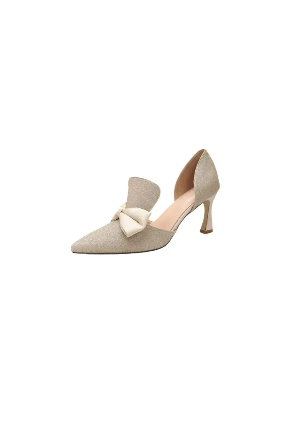 Bow Point Toe Stiletto Pumps