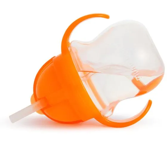 [Bundle Of 2] Munchkin Click Lock™ Weighted Flexi-Straw Cup - 7oz (Orange)