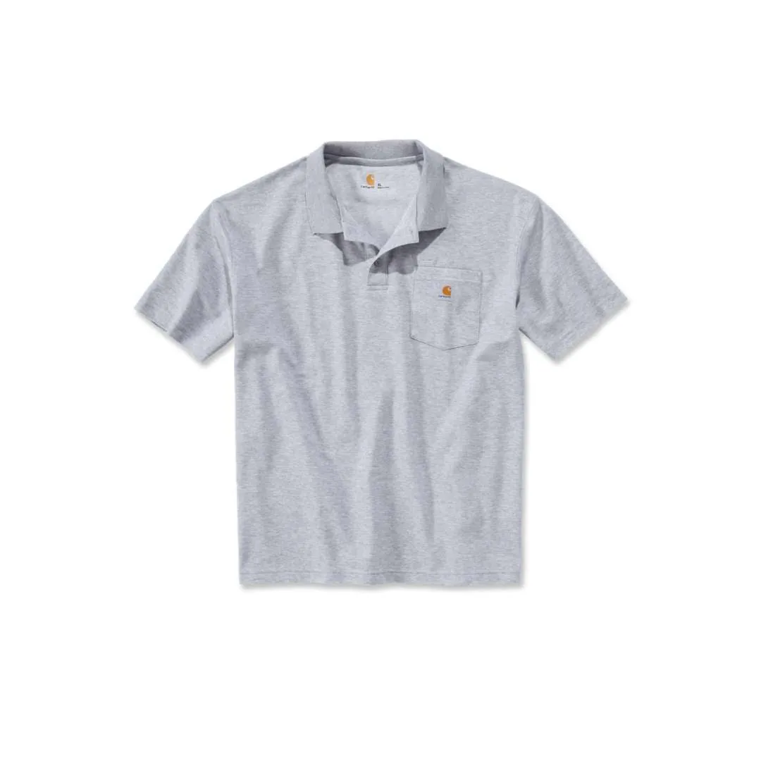 Carhartt Work Pocket Polo Men - Heather Grey K570