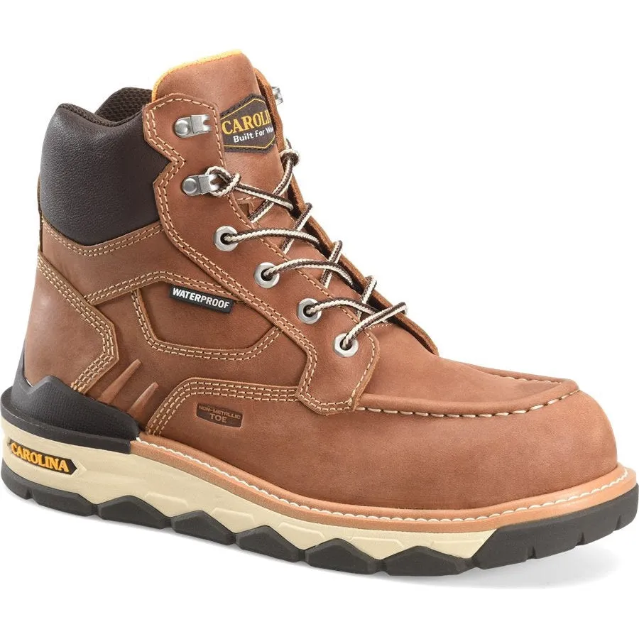 Carolina Men's Guardian 6" Waterproof Composite Toe Wedge Work Boot - Brown - CA7834