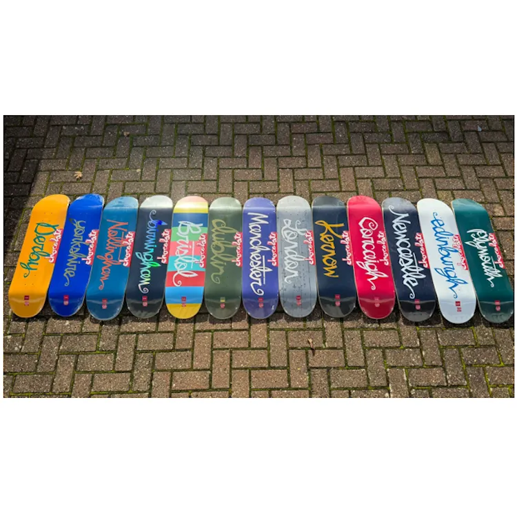 Chocolate Skateboards 30 Year Anniversary Flip The Script x Kernow x Flavour Skateboard Deck 8.5" Ltd Edtion