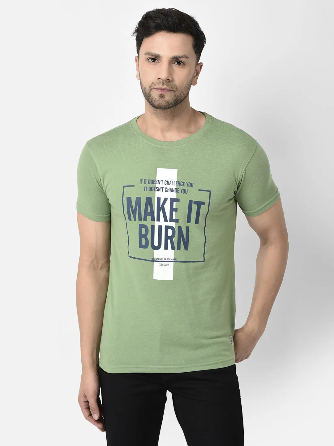 COBB MEN'S PACK OF 3 PRINTED ROUND NECK COMBO T-SHIRT