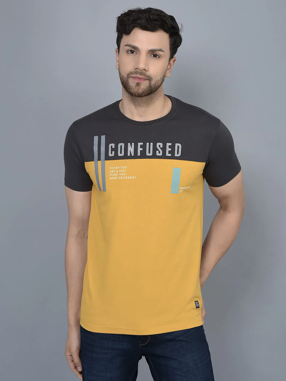 COBB MEN'S PACK OF 3 PRINTED ROUND NECK COMBO T-SHIRT