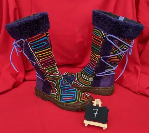 Cossack Shaman Zipper Mola Boot  Size 7 - Lilah