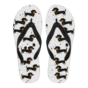 Dachshund Flip Flops