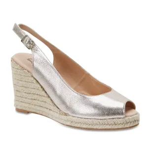 Dakota Espadrille in Soft Gold Leather