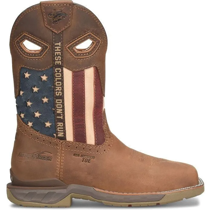 Double H Women's Fortress 10" Composite Western Roper Work Boot Brown - PH5014
