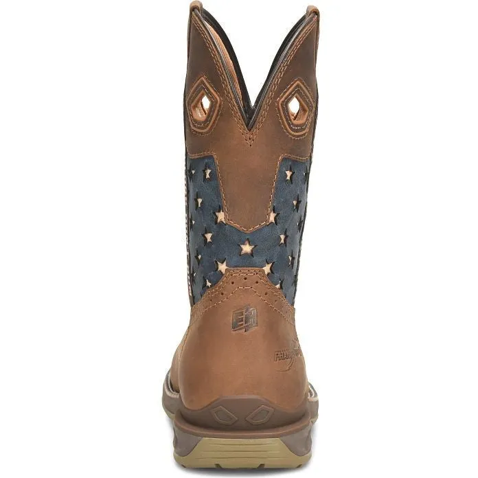 Double H Women's Fortress 10" Composite Western Roper Work Boot Brown - PH5014
