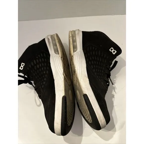 EUC Mens Size 7.5 Black White Jordan Flight Origin 4 Basketball Shoes 921196 001