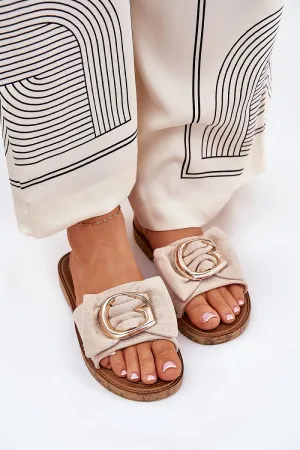 Faux suede Flip-flops