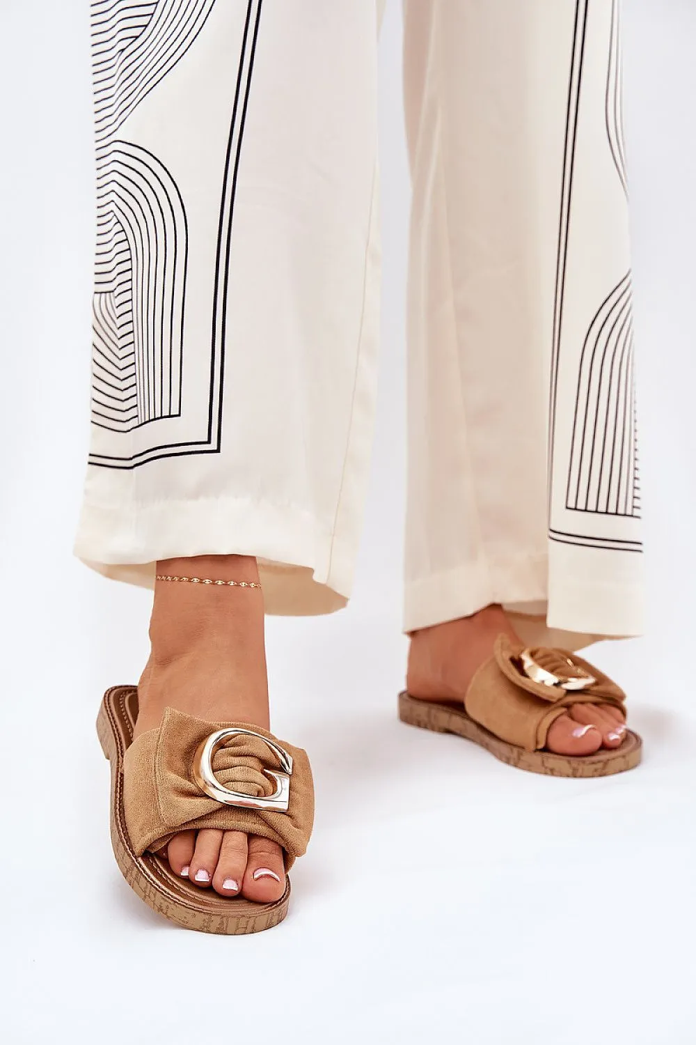 Faux suede Flip-flops