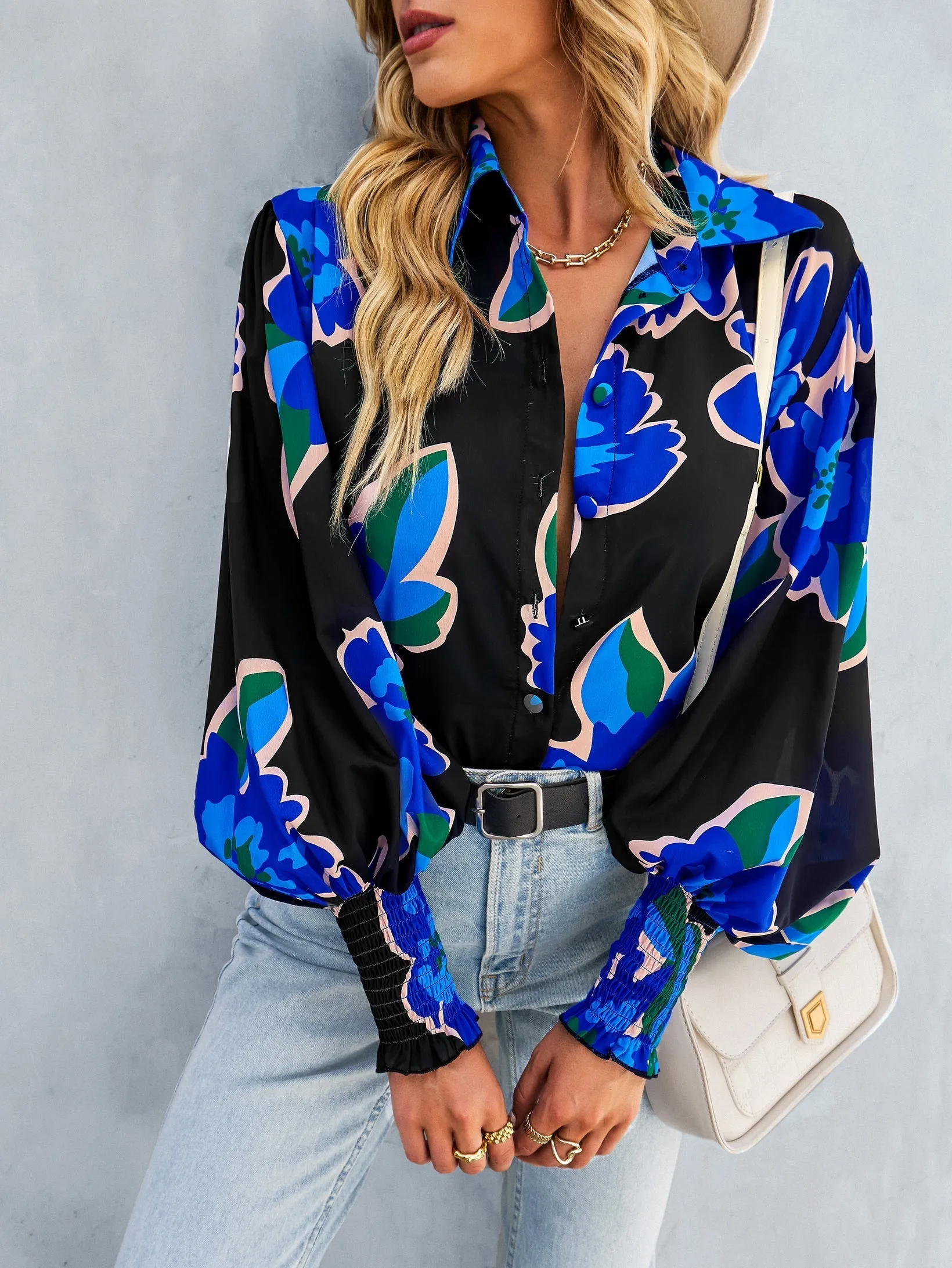 Fleetwood Blouse - Black Print