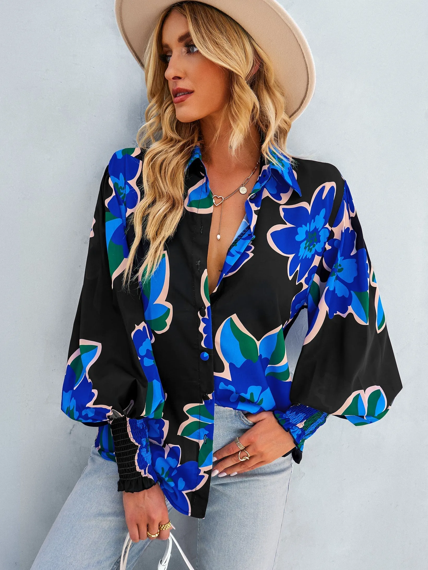Fleetwood Blouse - Black Print