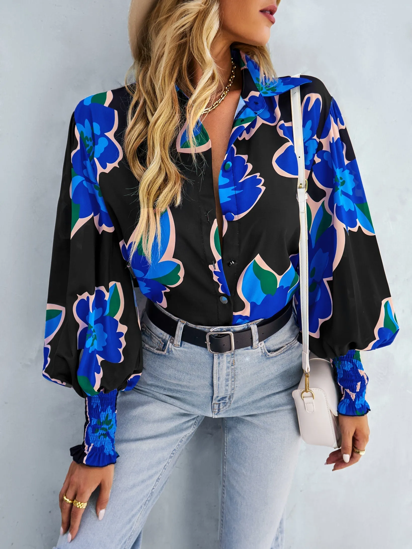 Fleetwood Blouse - Black Print