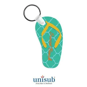 Flip-Flop Aluminum Keychain