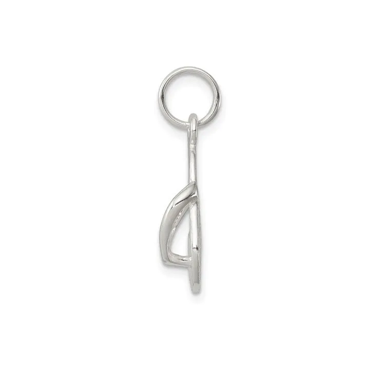 Flip Flop Pendant (Silver)