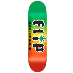 Flip Skateboards HKD Legalize Rasta Skateboard Deck 8.25"
