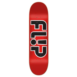 Flip Skateboards Team Outlined Red Skateboard Deck 8"