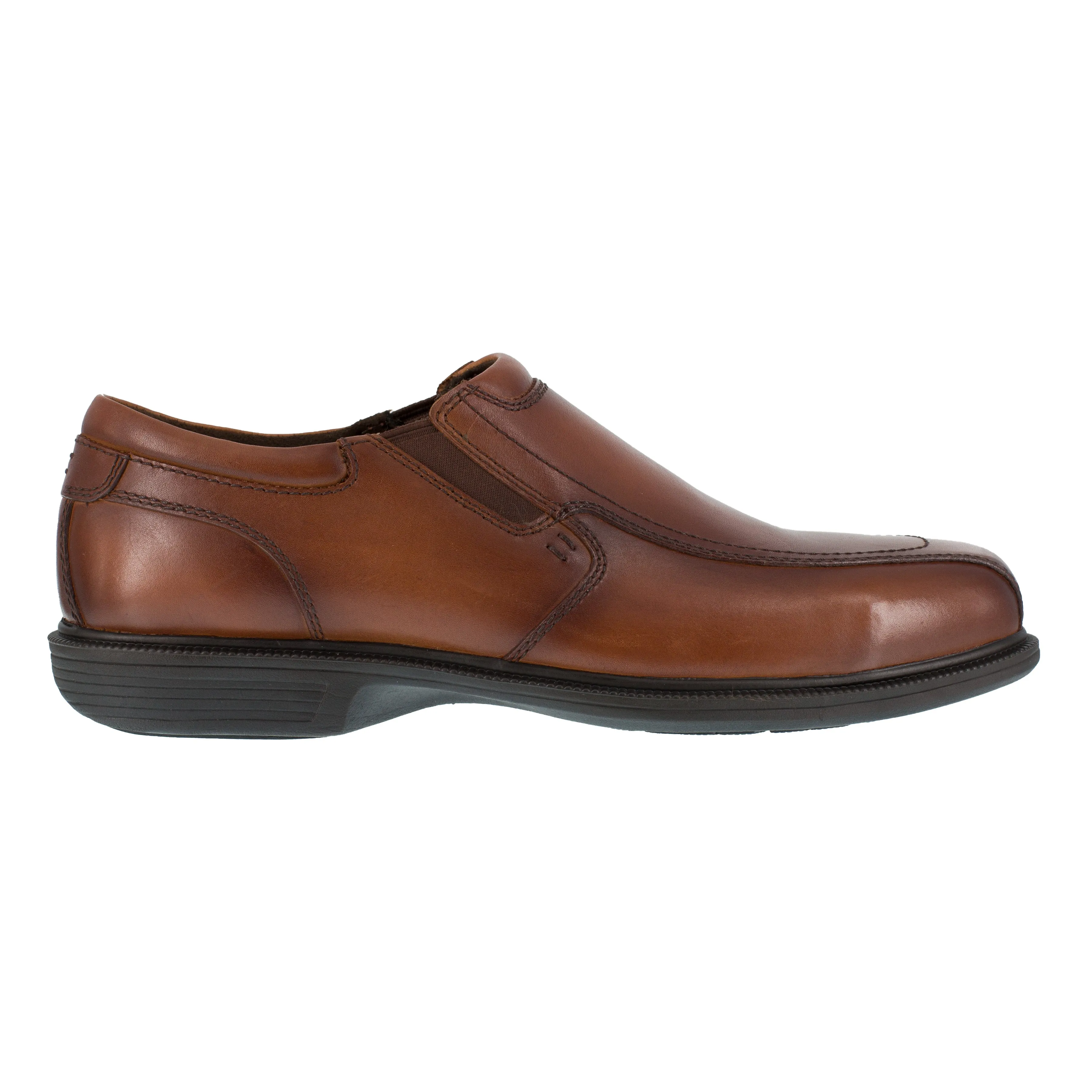Florsheim Men's Coronis Steel Toe Slip On Oxford Work Shoe - Brown - FS2006