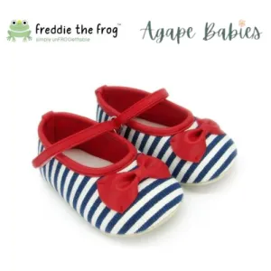 Freddie The Frog Pre Walker Shoes - Gwen Stripes Blue