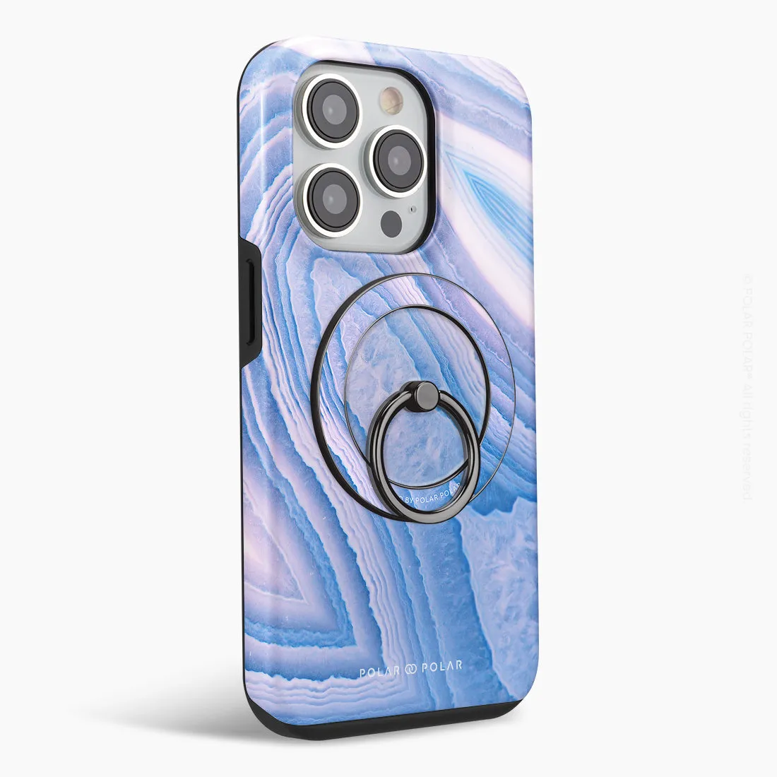 Frozen River - Black MagSafe Phone Grip and Ring Holder Stand