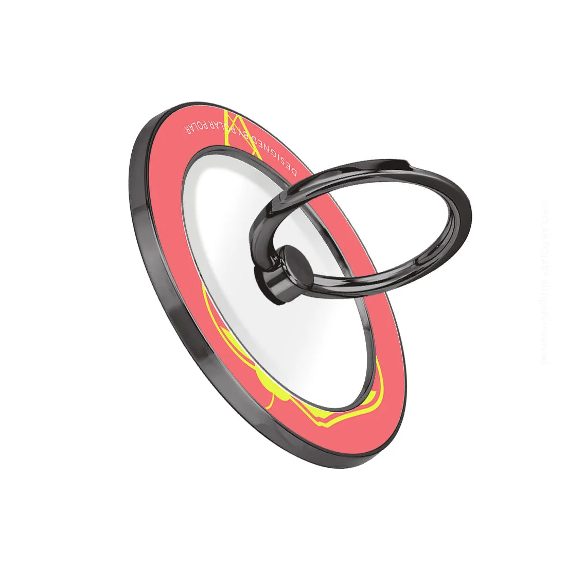 Fujisan Coral Ice Cream - Black MagSafe Phone Grip and Ring Holder Stand
