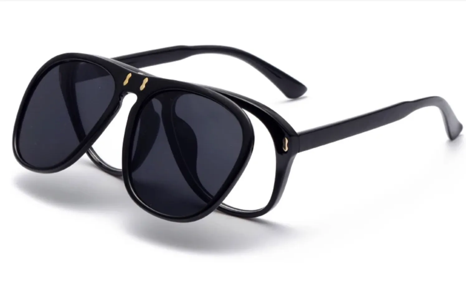 Gafas Flip tipo diseñador Guccio modelo McGregor Armazón Acetato Lentes Protección UV