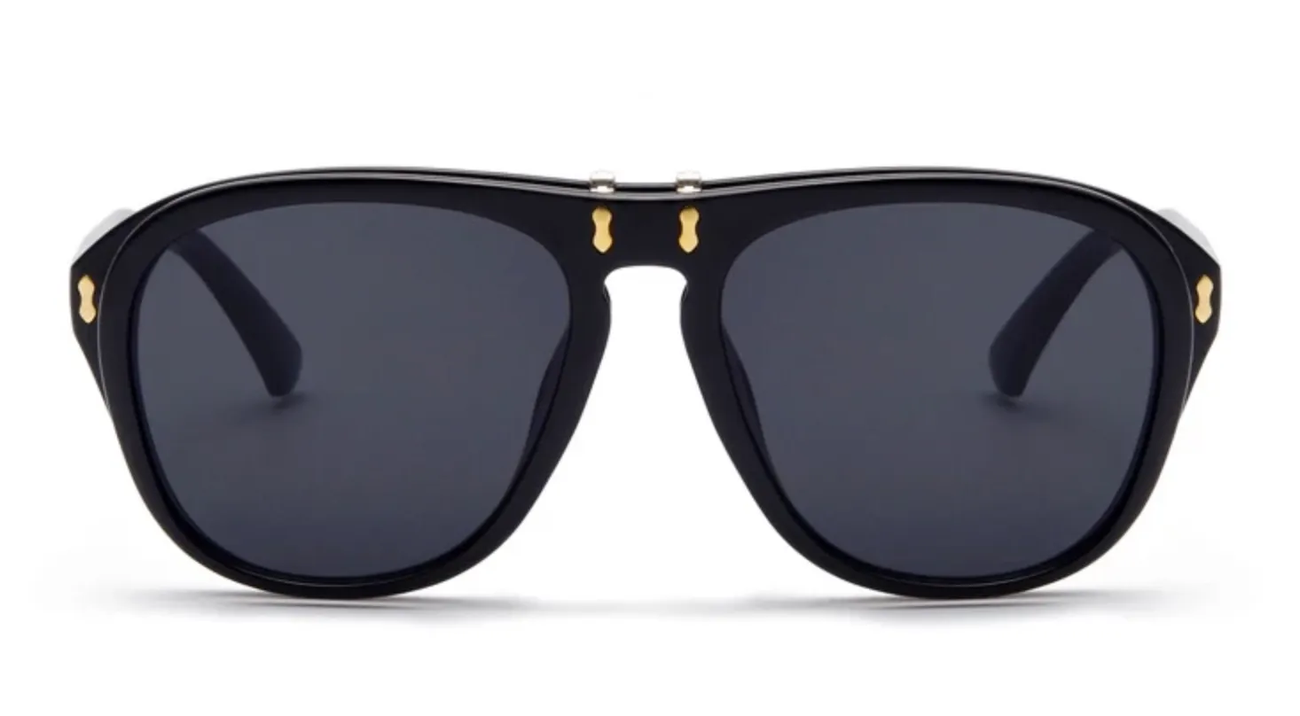 Gafas Flip tipo diseñador Guccio modelo McGregor Armazón Acetato Lentes Protección UV