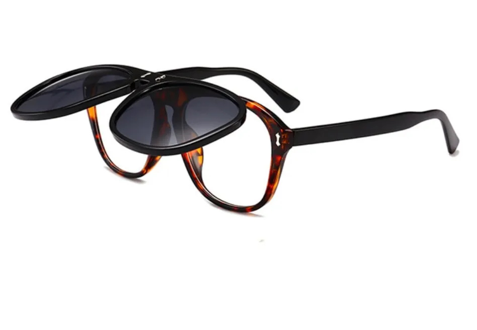 Gafas Flip tipo diseñador Guccio modelo McGregor Armazón Acetato Lentes Protección UV