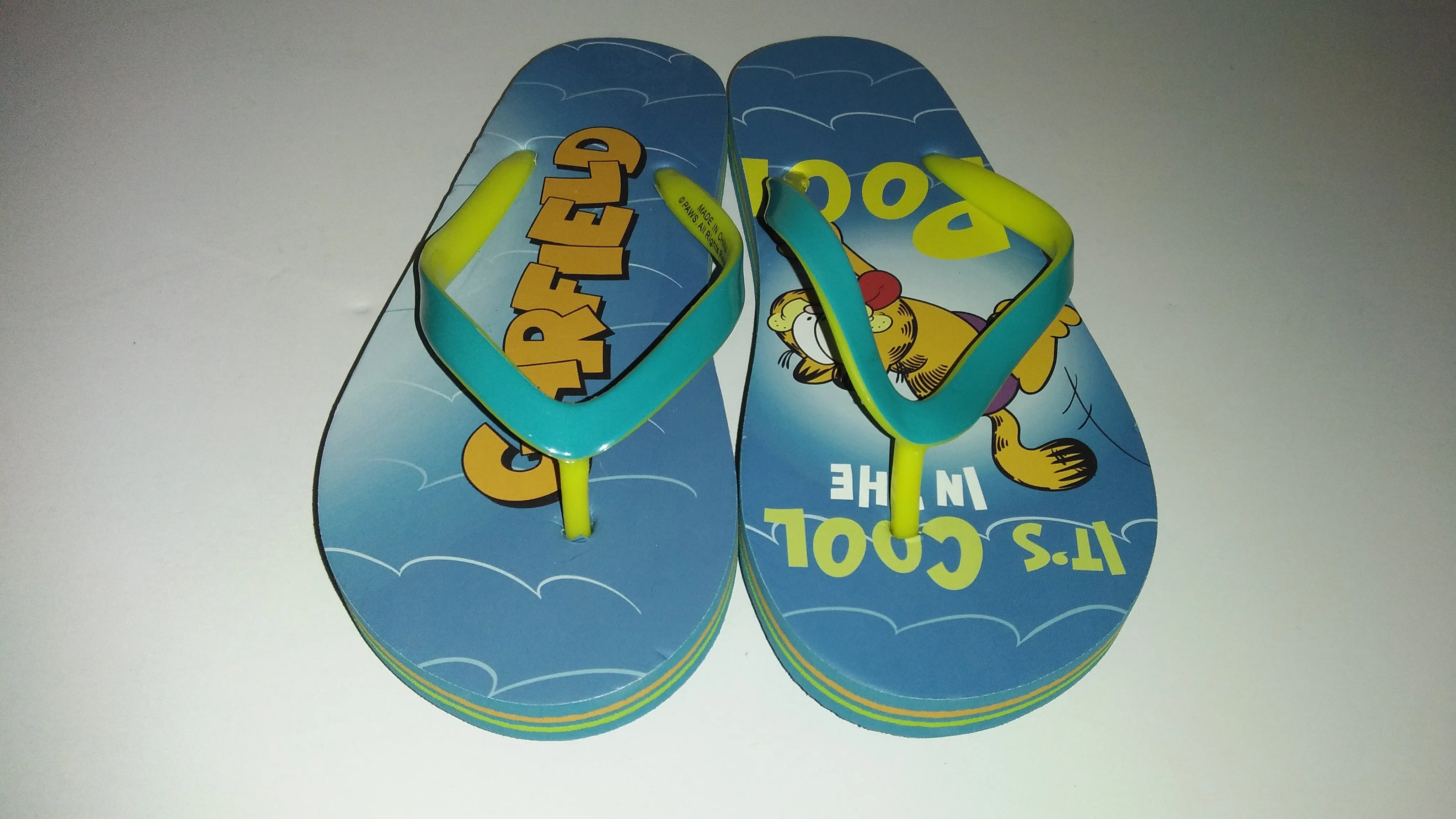 Garfield Flip Flops It's Cool In The Pool