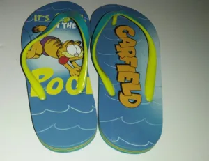 Garfield Flip Flops It's Cool In The Pool