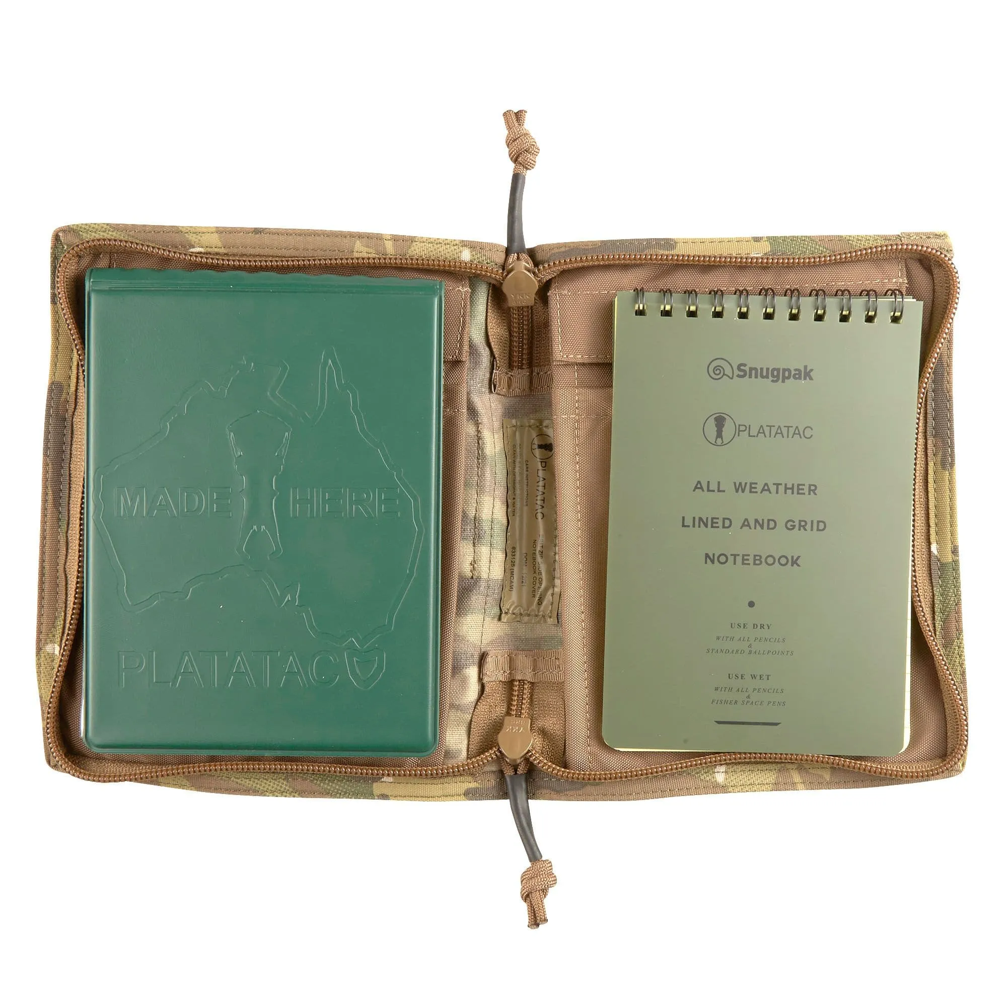 Genuine Platatac Brit Zip Side Opening Note Book Cover