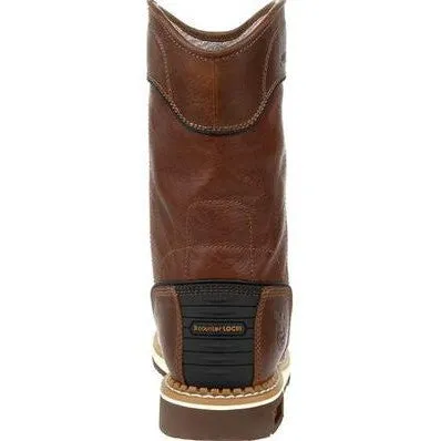 Georgia Men's AMP LT 10" Waterproof Wellington Work Boot- Brown- GB00369