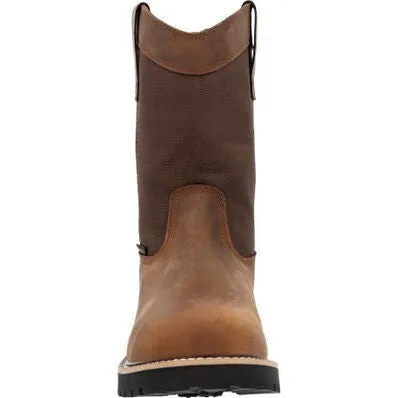 Georgia Men's Core 37 10" Waterproof Slip Resistant Work Boot -Brown- GB00638