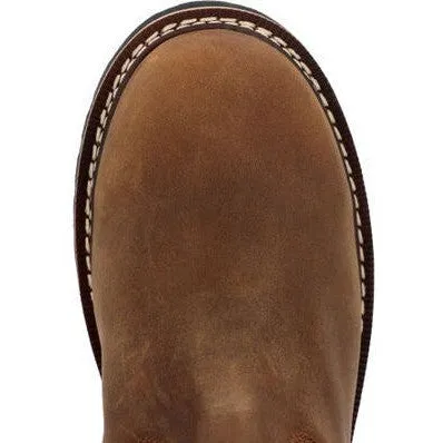 Georgia Men's Core 37 10" Waterproof Slip Resistant Work Boot -Brown- GB00638