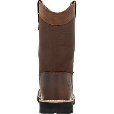 Georgia Men's Core 37 10" Waterproof Slip Resistant Work Boot -Brown- GB00638