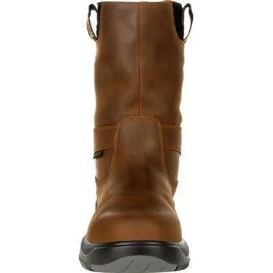 Georgia Men's Flxpoint 10" Comp Toe Waterproof Wellington Work Boot- Brown - G5644